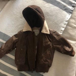 Starting Out Brown Leather Jacket